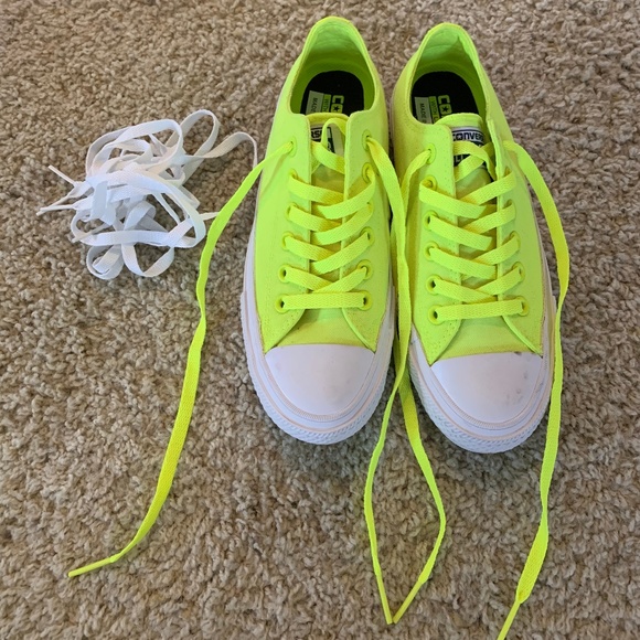 neon yellow chuck taylors